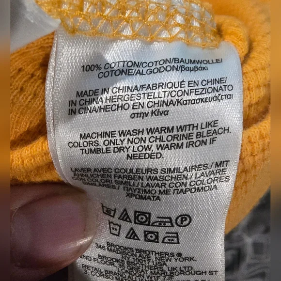 Brooks Brothers Men Thermal Style Longsleeve Size Large - Picture 7 of 8